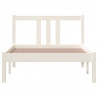 Estructura de cama madera maciza blanco 90x200 cm 4