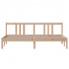 Estructura de cama madera maciza Super King 180x200 cm 4