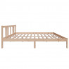 Estrutura de cama super king 180x200 cm madeira maciça 5