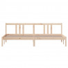 Estructura de cama madera maciza 200x200 cm 4