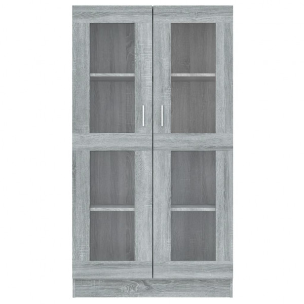 Vitrina madera contrachapada gris Sonoma 82.5x30.5x150 cm M 3