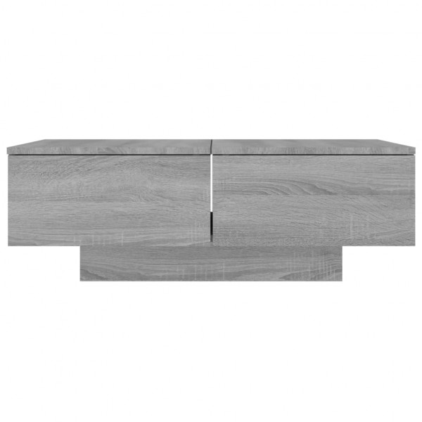 Mesa de centro madera contrachapada gris Sonoma 90x60x31 cm M 3