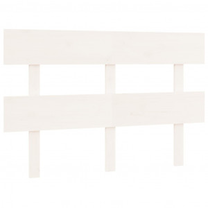 Cabeceira de cama 124x3x81 cm pinho maciço branco H