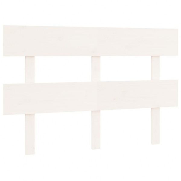 Cabeceira de cama 124x3x81 cm pinho maciço branco M 2