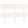 Cabeceira de cama 124x3x81 cm pinho maciço branco 2