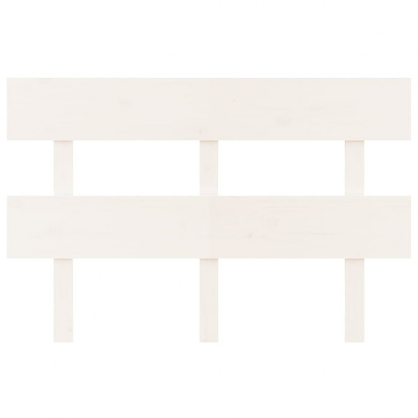 Cabeceira de cama 124x3x81 cm pinho maciço branco M 3