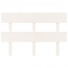 Cabeceira de cama 124x3x81 cm pinho maciço branco 3