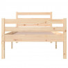 Estructura de cama madera maciza 100x200 cm 5