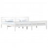 Estructura de cama madera maciza blanco Super King 180x200 cm 3