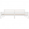 Estrutura de cama super king pinho maciço 180x200 cm branco 5