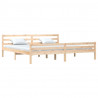 Estructura de cama madera maciza 200x200 cm 3