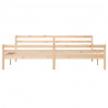 Estructura de cama madera maciza 200x200 cm 5