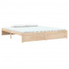Estructura de cama madera maciza Super King 180x200 cm 3