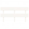Cabecero de cama madera maciza de pino blanco 164x3x81 cm 3
