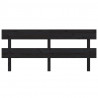 Cabecero de cama madera maciza de pino negro 184x3x81 cm 3