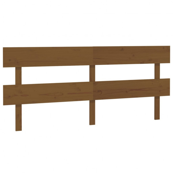 Cabeceira de cama 204x3x81 cm pinho maciço castanho mel M 2