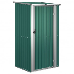 Cobertizo de jardín acero galvanizado verde 118.5x97x209.5 cm H