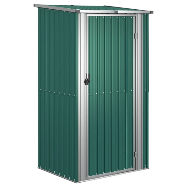 Abrigo de jardim 118.5x97x209.5 cm aço galvanizado verde M 2