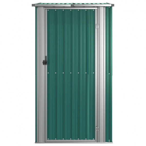 Abrigo de jardim 118.5x97x209.5 cm aço galvanizado verde M 4