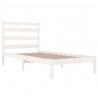 Estrutura de cama 100x200 cm pinho maciço branco 4