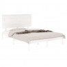 Estrutura cama pequena casal 120x190 cm pinho maciço branco 3