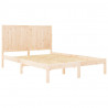 Cama sem colchão 120x190 cm madeira de pinho maciça 4