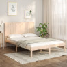 Estructura de cama madera maciza de pino 140x190 cm 1
