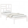 Estructura de cama madera maciza de pino blanca 90x200 cm 3