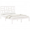 Estructura de cama madera maciza de pino blanca 120x200 cm 3