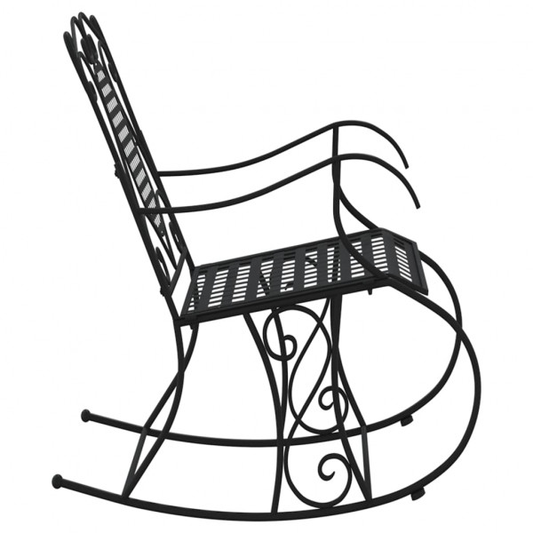 Banco mecedor de acero negro 84 cm M 4