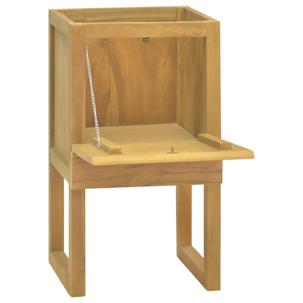 Armario de baño madera maciza de teca 45x45x75 cm M 2