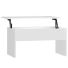 Mesa de centro madera contrachapada blanco 80x50.5x41.5 cm 2