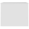 Mesa de centro madera contrachapada blanco 80x50.5x41.5 cm 5