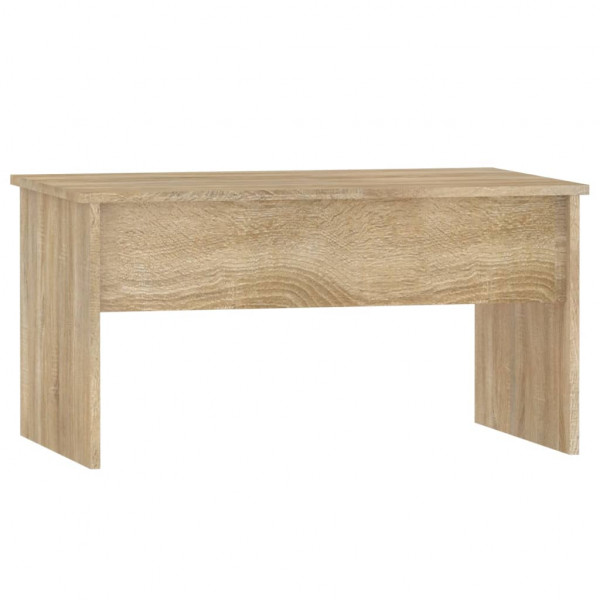 Mesa de centro madera contrachapada roble Sonoma 80x50.5x41.5cm M 3
