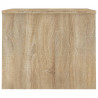 Mesa de centro madera contrachapada roble Sonoma 80x50.5x41.5cm 5