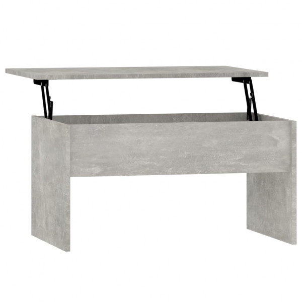 Mesa de centro contrachapada gris hormigón 80x50.5x41.5 cm M 2