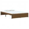 Estrutura cama pequena de casal 120x190 cm madeira castanho-mel 3
