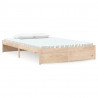 Estructura de cama madera maciza 120x200 cm 2