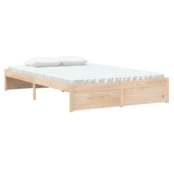 Estructura de cama madera maciza 120x200 cm M 3