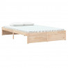 Estructura de cama madera maciza 120x200 cm 3