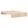Estructura de cama madera maciza 120x200 cm 4
