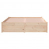 Estructura de cama madera maciza 120x200 cm 5