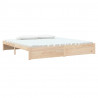 Estructura de cama madera maciza 200x200 cm 3