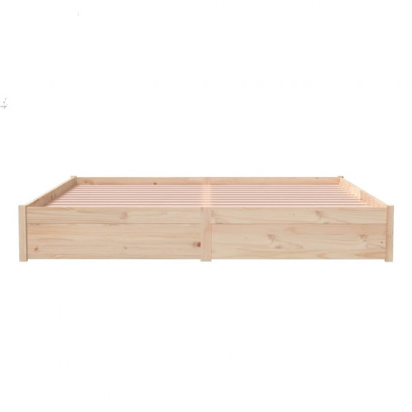 Estructura de cama madera maciza 200x200 cm M 5