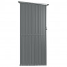 Cobertizo de jardín acero galvanizado gris 118.5x97x209.5 cm 5