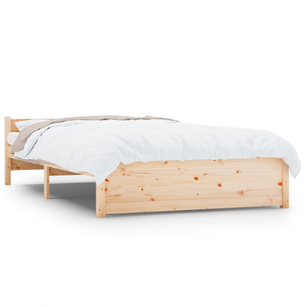 Estrutura de cama casal 135x190 cm madeira maciça M 2