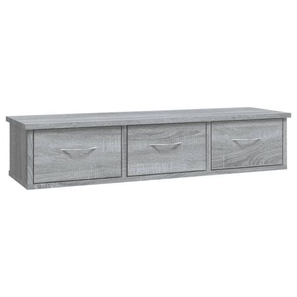 Armario de pared madera contrachapada gris Sonoma 88x26x18.5 cm M 2