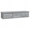 Armario de pared madera contrachapada gris Sonoma 88x26x18.5 cm 2