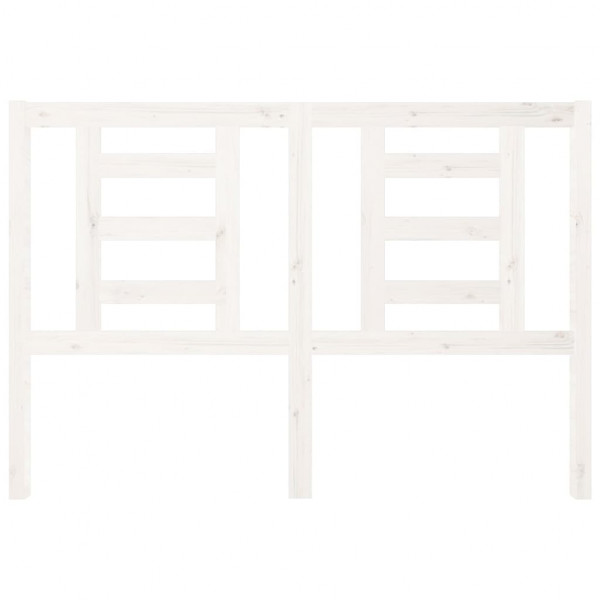 Cabecero de cama madera maciza de pino blanco 126x4x100 cm M 3