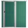 Abrigo de jardim 180.5x97x209.5 cm aço galvanizado verde 3